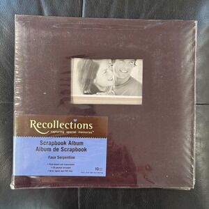 Recollections Purple Faux Serpentine 12x12 Scrapbook Album 10 Pages 111310 NEW